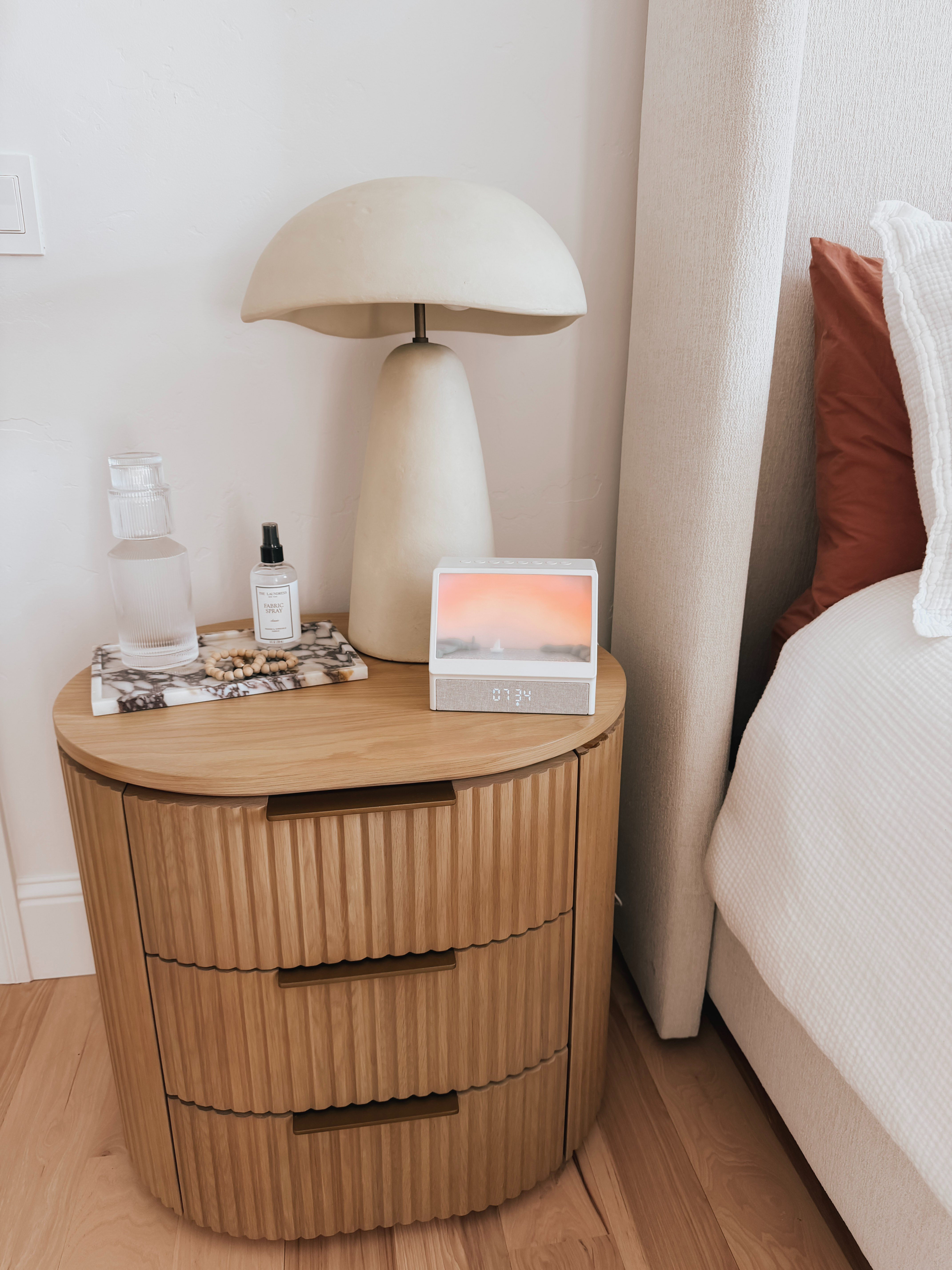 Make waking up feel a little less painful with this all-in-one sunrise alarm clock 🌅✨ It gradually brightens to mimic a natural sunrise, helping you ease into the morning instead of being jolted awake. It also doubles as a white noise machine and Bluetooth speaker for a more relaxing bedtime or morning routine. And when it’s time to sleep, the display can go completely dark—because no one needs a glowing clock ruining the vibe. 💤🤍 

 #LTKHome