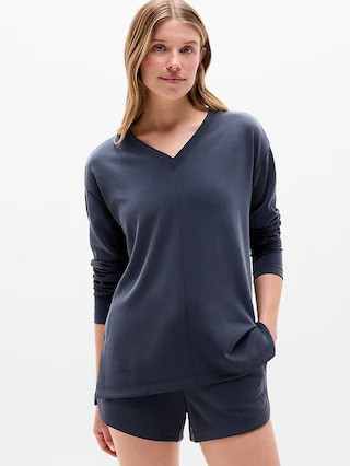 Airy Cotton Terry Snow Wash Shortie | Athleta