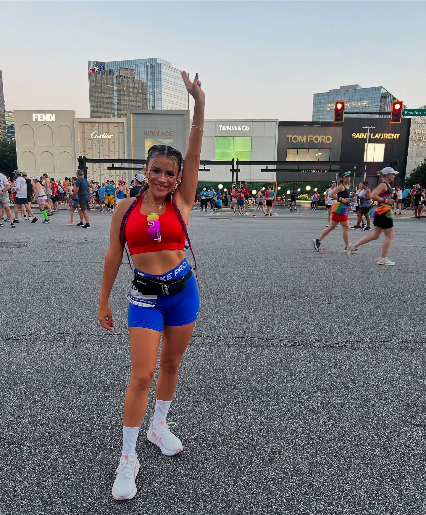 Two days late but I couldn’t go another night without posting about the most amazing experience I went through this weekend!! I ran the world’s largest 10k in 1 hour!!! 😱This race was like nothing l’ve ever experienced before! Over 50,000 people, my family even came to see me! The energy the crowd the support it was like nothing I’ve ever experienced! 

I still can’t believe I’m a runner and I’ve ran 4 5ks and 2 10ks in just 2 months!!🙈 so crazy to me but I’m so proud of myself and I can’t wait for the next one! I’m pushing myself to run a half marathon before the year ends! That’s the goal 💪🏻

I’m so grateful for all my family and friends who always support me! Thank you for pushing me everyday! Love you all! 

Outfit links in my bio 🔗 

#ajcprr #ajcprr2025 #peachtreeroadrace #atlanta
#peachtreeroadrace2025 #trending #raceday #nikerunning #atlantarunning #atlantatrackclub #peachstaterunclub #runner #newrunner