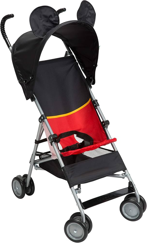 Disney Baby Mickey Mouse Umbrella Stroller with Basket | Amazon (US)