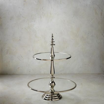 Amelie Round Tiered Servers | Frontgate | Frontgate