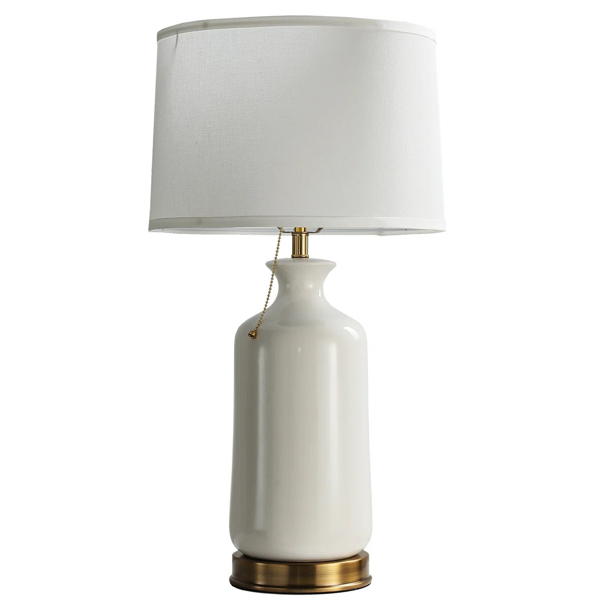 Ceramic Table Lamp with Brass Base,Single Table Lamp For Living Room/bedroom | Wayfair North America