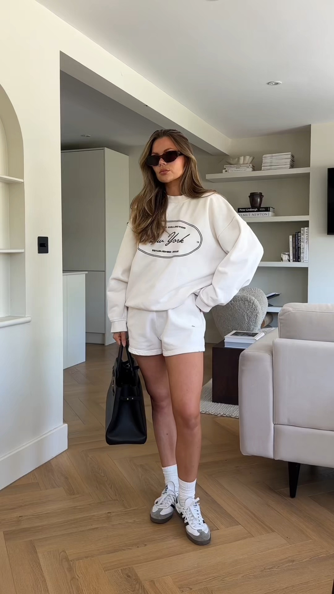 Jogger set, cream sweatshirt, cream shorts, comfy outfit, 4th & reckless, 

I’m wearing size uk small 

#LTKeurope #LTKuk #LTKstyletip