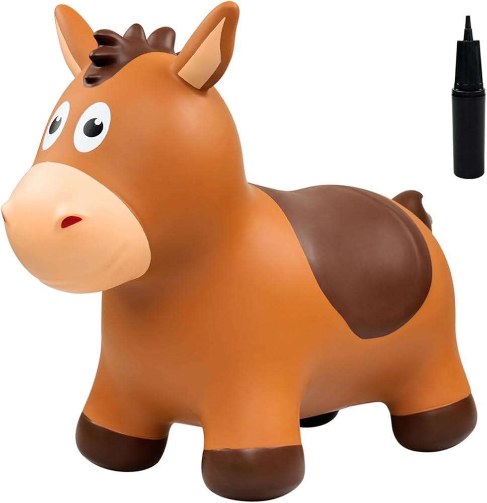 Bouncy Animals Hopper, Inflatable Bouncing Horse Hopper-Outdoor Indoor Jumping Bounce Hopping Toy... | Amazon (US)