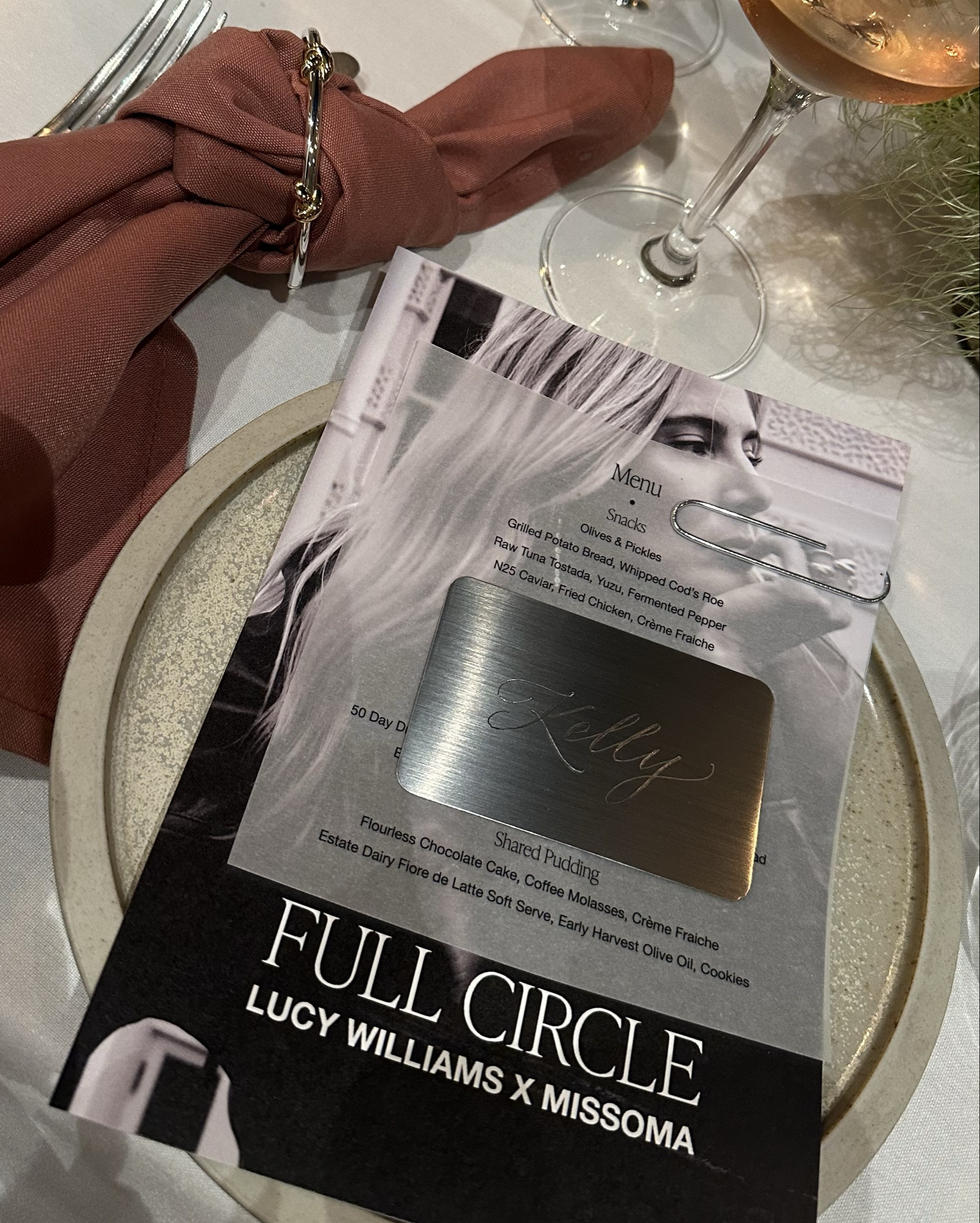 At the Lucy Williams x Missoma ‘Full Circle’ Launch Dinner… Happy 10 year collab-anniversary, Lucy and Marisa! 

Spot the ‘napkin ring!’ 

#LTKgiftguide #LTKautumn #LTKuk