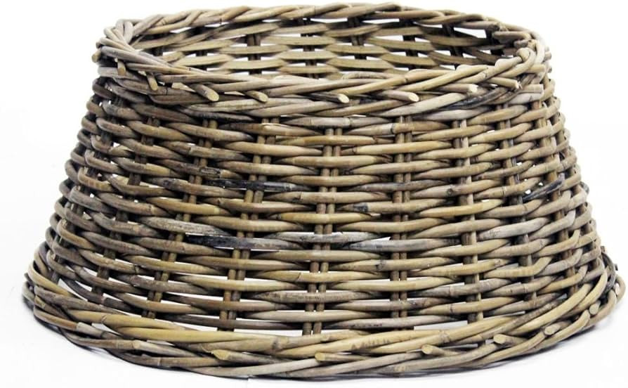 Rattan Wicker Christmas Tree Skirt Natural | Amazon (DE)