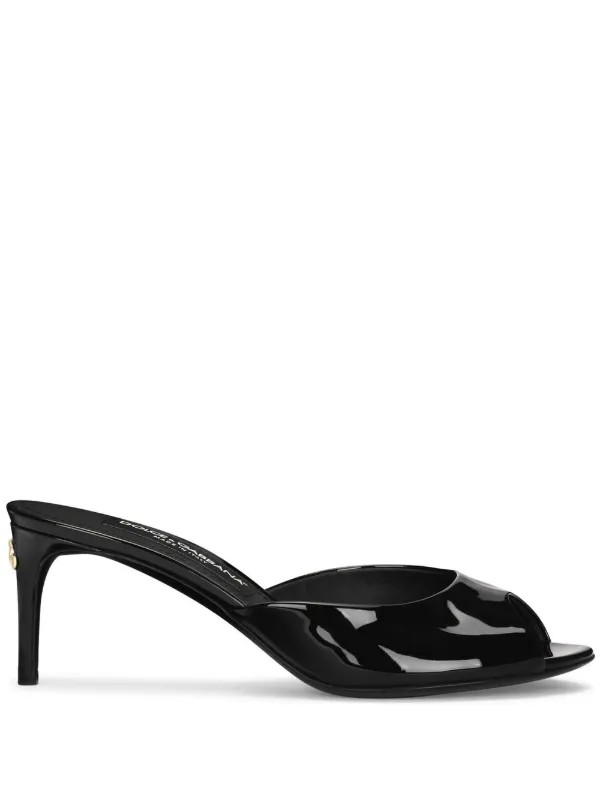 logo-plaque open-toe mules | Farfetch Global