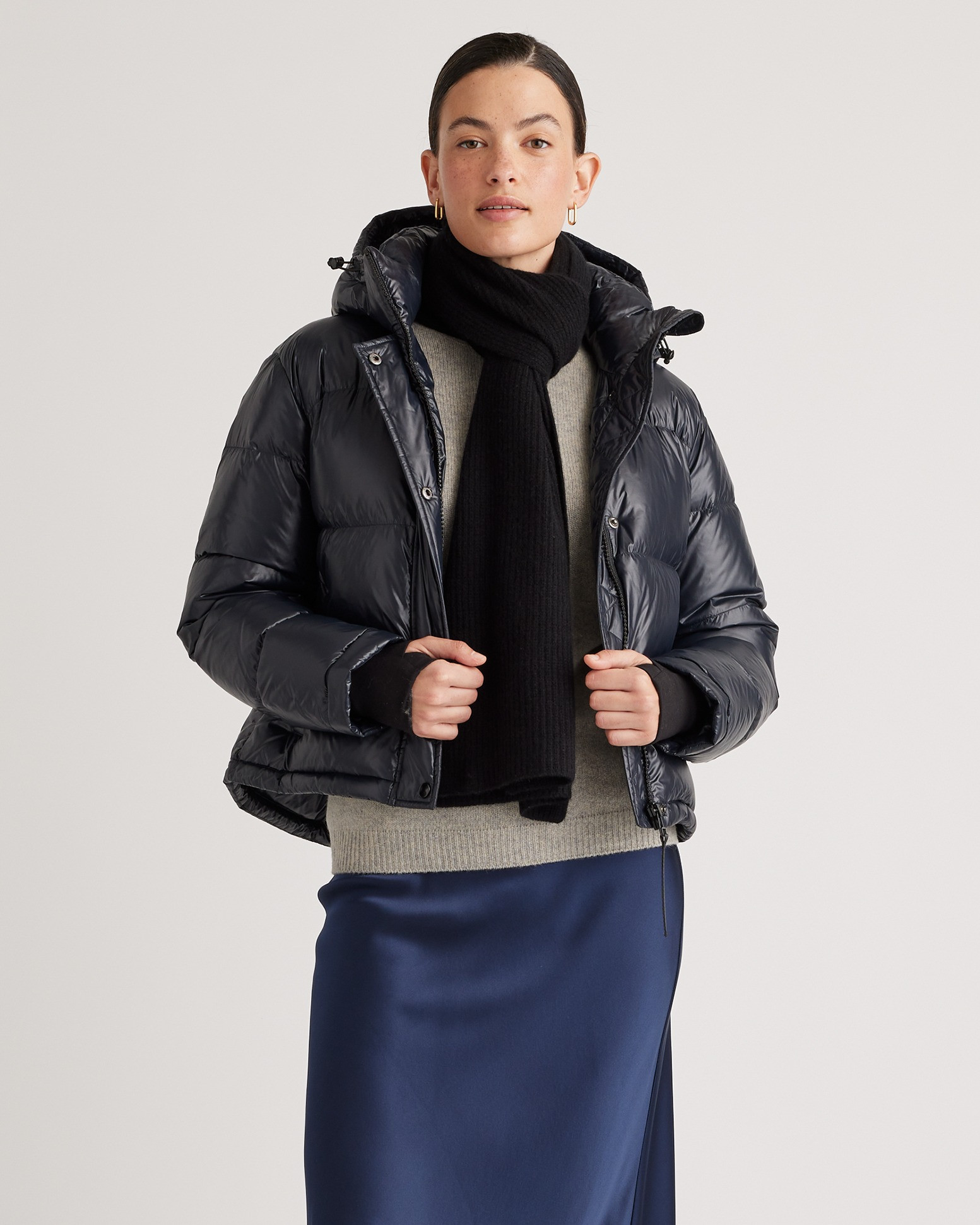 Mongolian Cashmere Ribbed Scarf | Quince