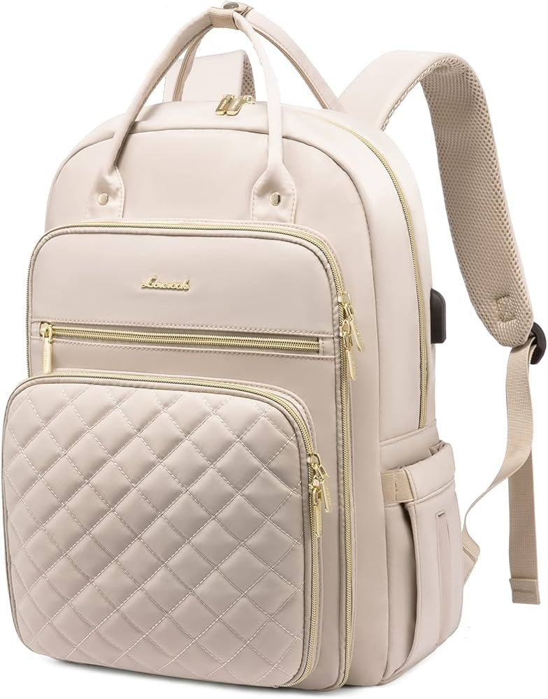 LOVEVOOK Laptop Backpack for Women, Water Resistant Travel Work Backpacks Purse Stylish College B... | Amazon (US)