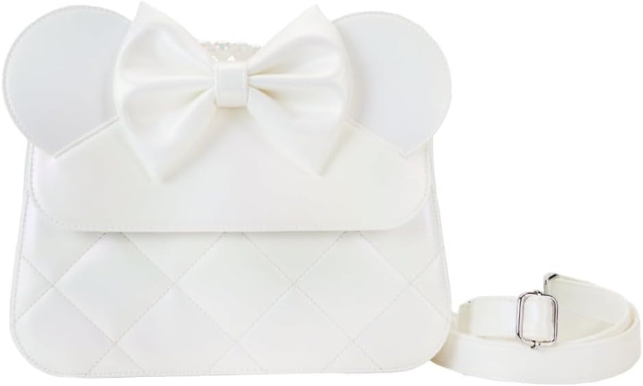 Loungefly Disney Minnie Mouse Iridescent Wedding Crossbody Bag | Amazon (US)