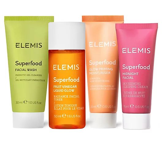 ELEMIS Superfood Cleanse, Treat & Moisturize Di scovery Set - QVC.com | QVC