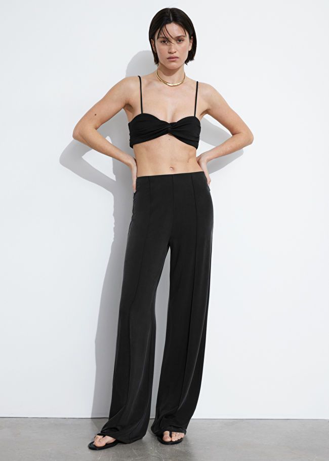 Cupro Pin Tuck Trousers | & Other Stories (EU + UK)