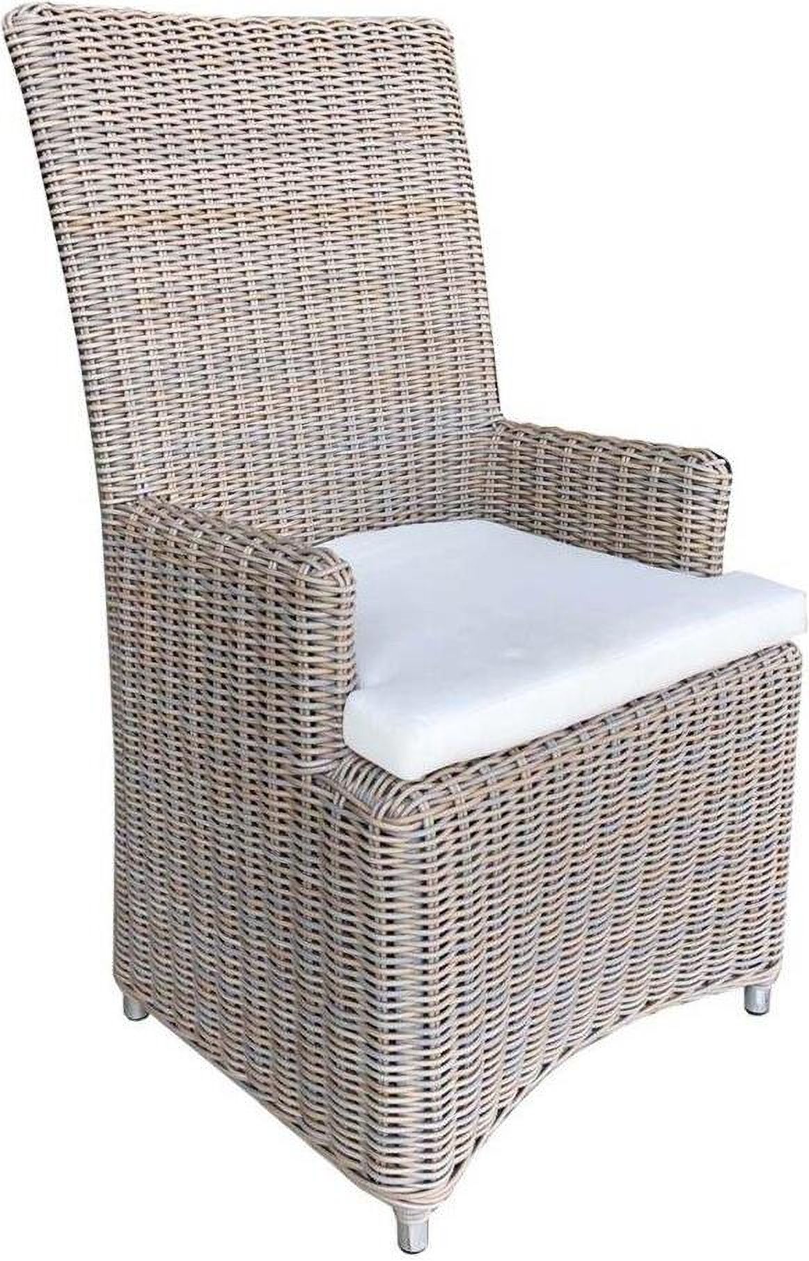 Outdoor Nico Grey Arm Dining Chair | 1stopbedrooms