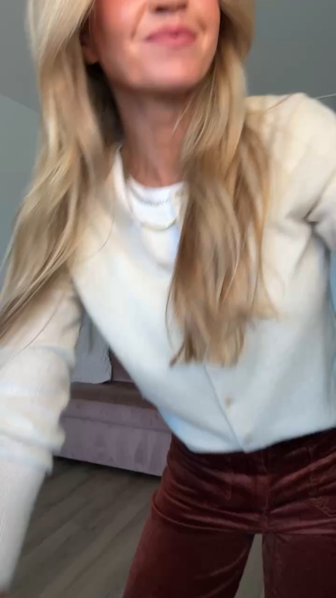 Styling the viral corduroy pants! 
Sweater: wearing size small 
Tee: wearing size small 
Blouse: runs oversized. Wearing size small.
Pants: wearing size 25
Boots: run TTS

#LTKStyleTip #LTKSeasonal #LTKBeauty