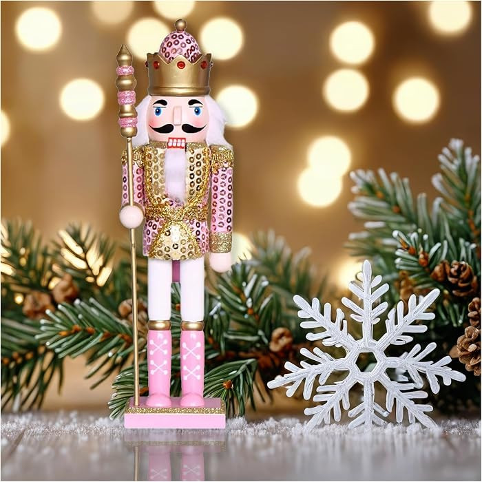 Christmas Nutcracker Ornament ，12inch King Soldier Nutcracker Suitable for Table, Fireplace Dec... | Amazon (US)