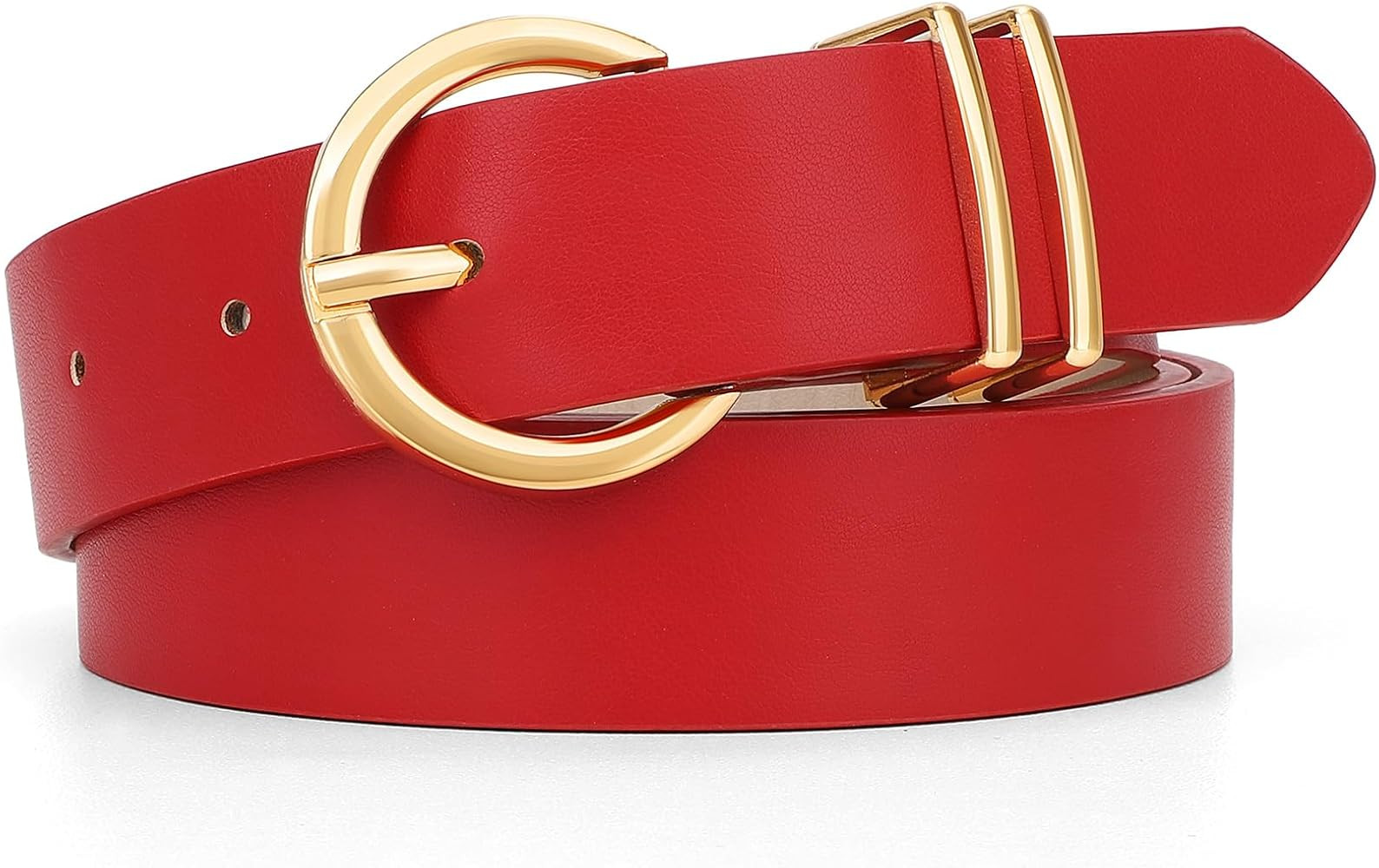 JasGood Ceinture en cuir pour femme pour jeans pantalons robes mode boucle dorée femmes cuir cei... | Amazon (FR)