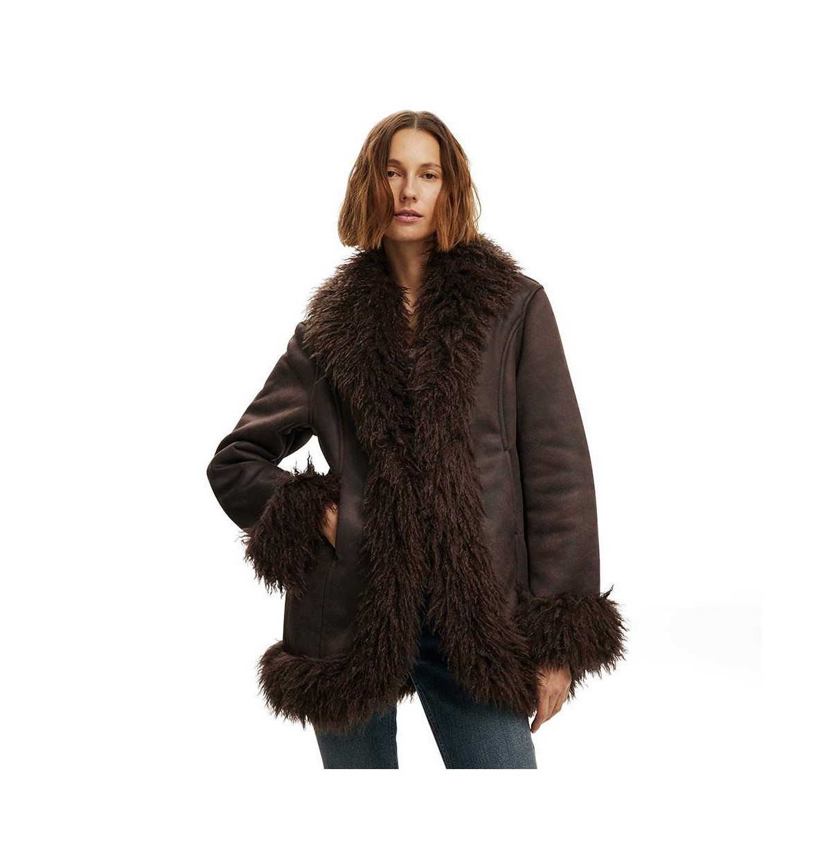 Cotton On Women's Penny Lane Coat - Chocolate | Macy's