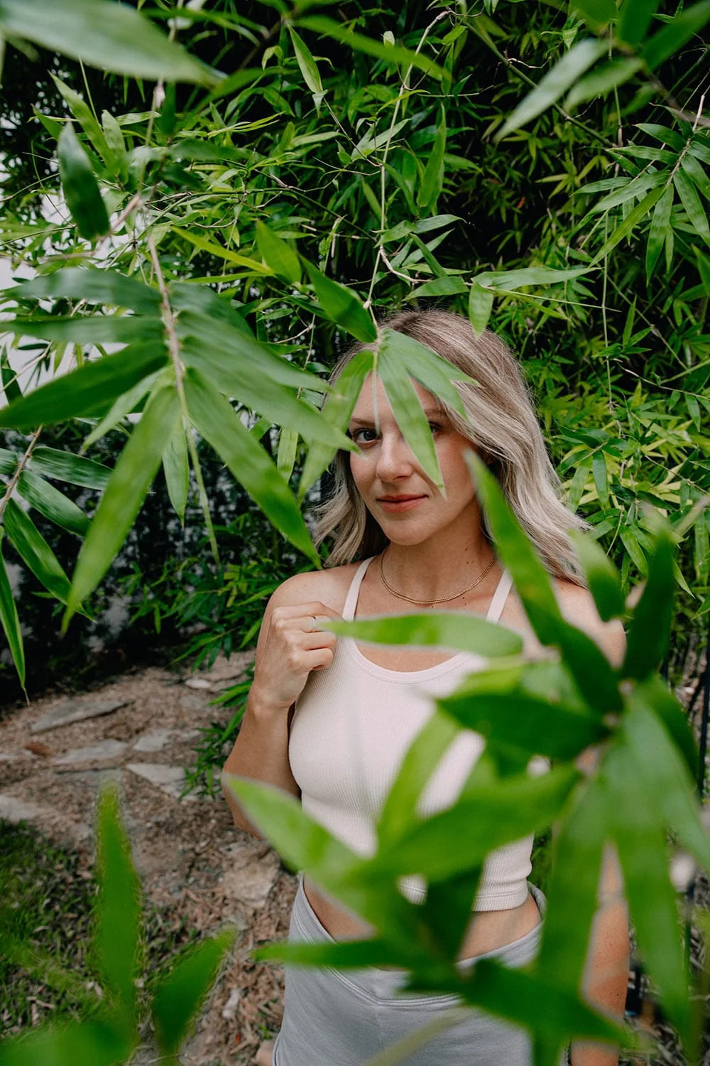 Almond Milk Ashley Racerback | KickassAthleisure.com