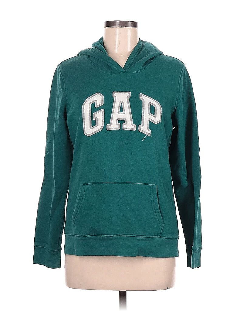 Gap Outlet Graphic Solid Teal Green Pullover Hoodie Size M - 44% off | thredUP