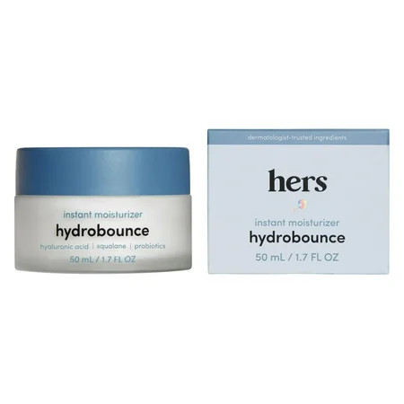 Hers Hydrobounce Instant Moisturizer with Hyaluronic Acid and Squalane 1.7 fl oz | Walmart (US)