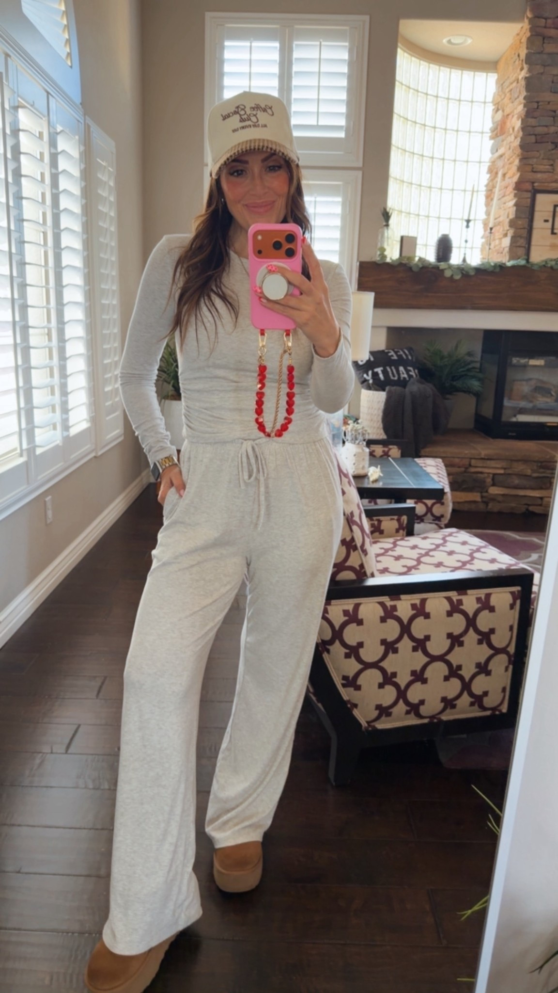 Buttery soft matching lounge set. 

Wearing XS. 

#LTKOver40 #LTKootd #LTKdayinmylife