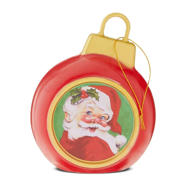Mr. Christmas 5-inch Mini Santa Blow Mold Ornament, Red | Walmart (US)