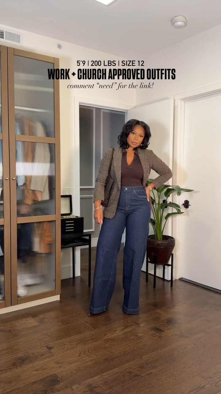 Work and church approved outfits for fall and winter 😍✨ 5’9 | 200 lbs Outfit 1 Medium shirt Size 10 jacket Tall Xlarge pants Outfit 2 Large jacket Size 8 skirt Outfit 3 Large shirt Medium sweater Size 12 pants Outfit 4 Size large jacket Size 31 tall pants

#LTKstyletip #LTKworkwear #LTKmidsize