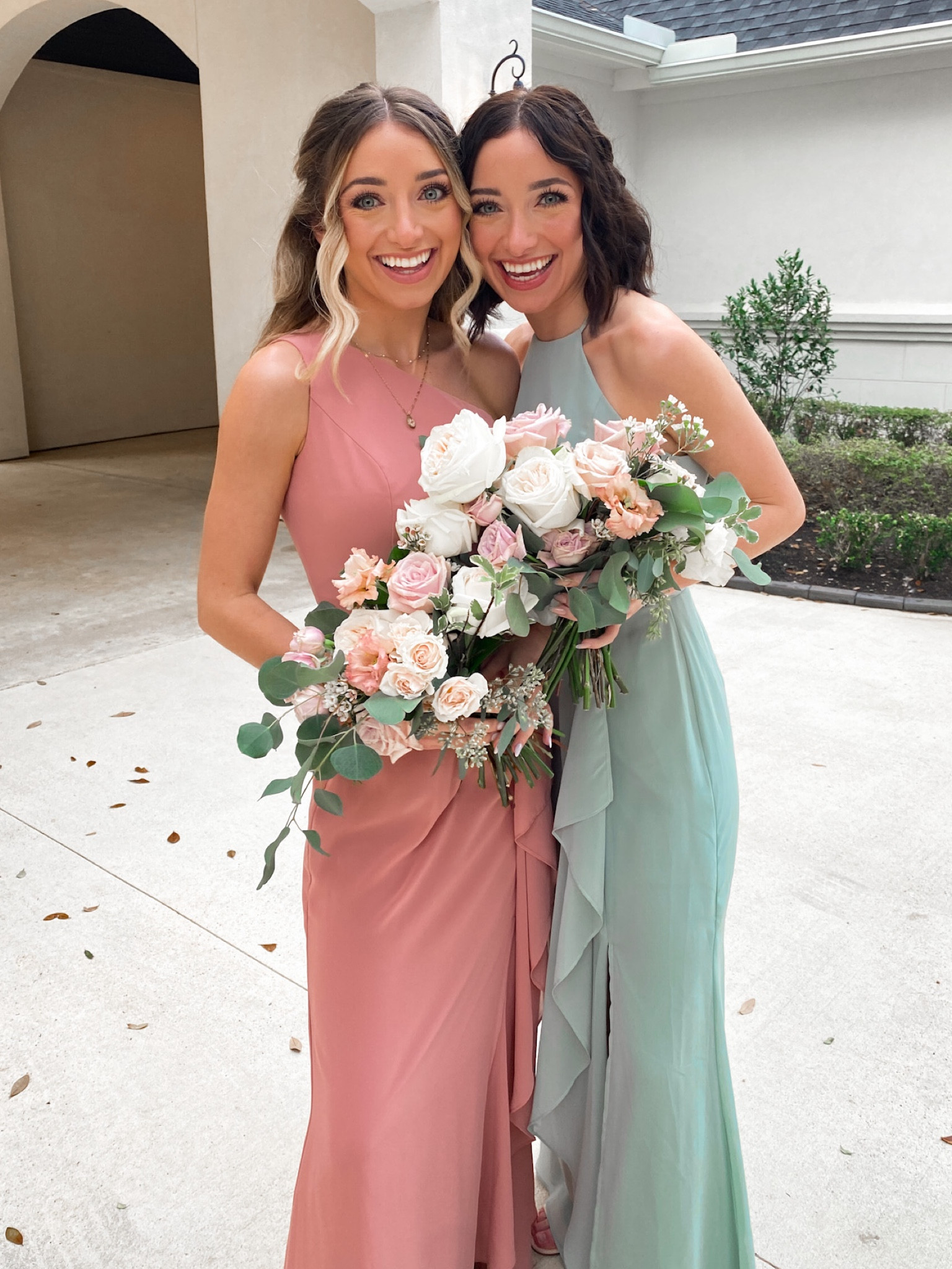 High neck chiffon bridesmaid dress new arrivals