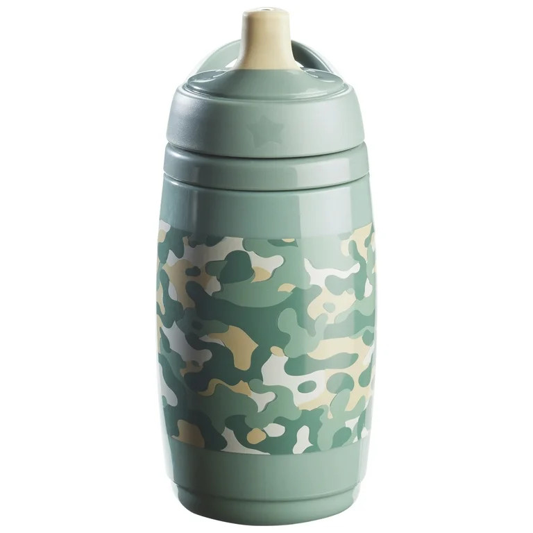 Tommee Tippee Insulated Active Toddler Spout Sippy Cup, 12m+, 9oz, Spill-Proof, Green, 1 Pack | Walmart (US)