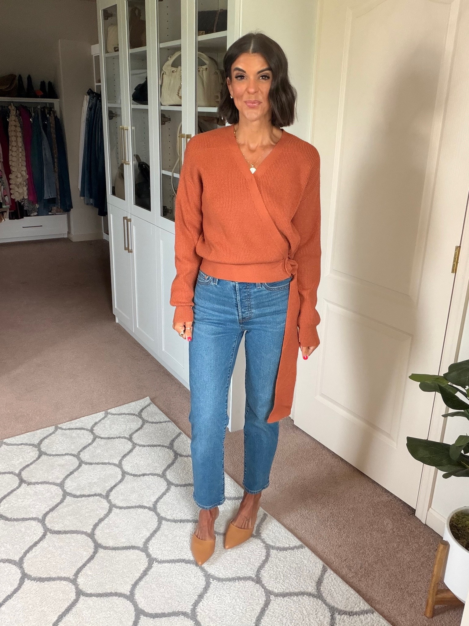 Size small in sweater Size up one in jeans

#LTKootd #LTKdayinmylife #LTKgrwm