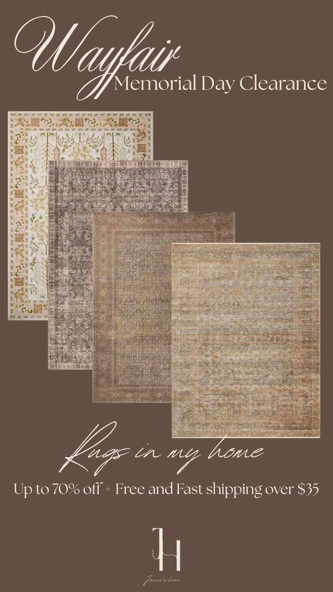 #AD @Wayfair Memorial Day Clearance is the best time to shop for rugs, here are some favorites in my home! 
#wayfair #wayfairpartner

#LTKSaleAlert #LTKHome
