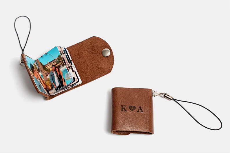 Personalized Leather Photo Keychain - Couples Gift for Boyfriend, Anniversary Gifts Couples, Pers... | Etsy (US)