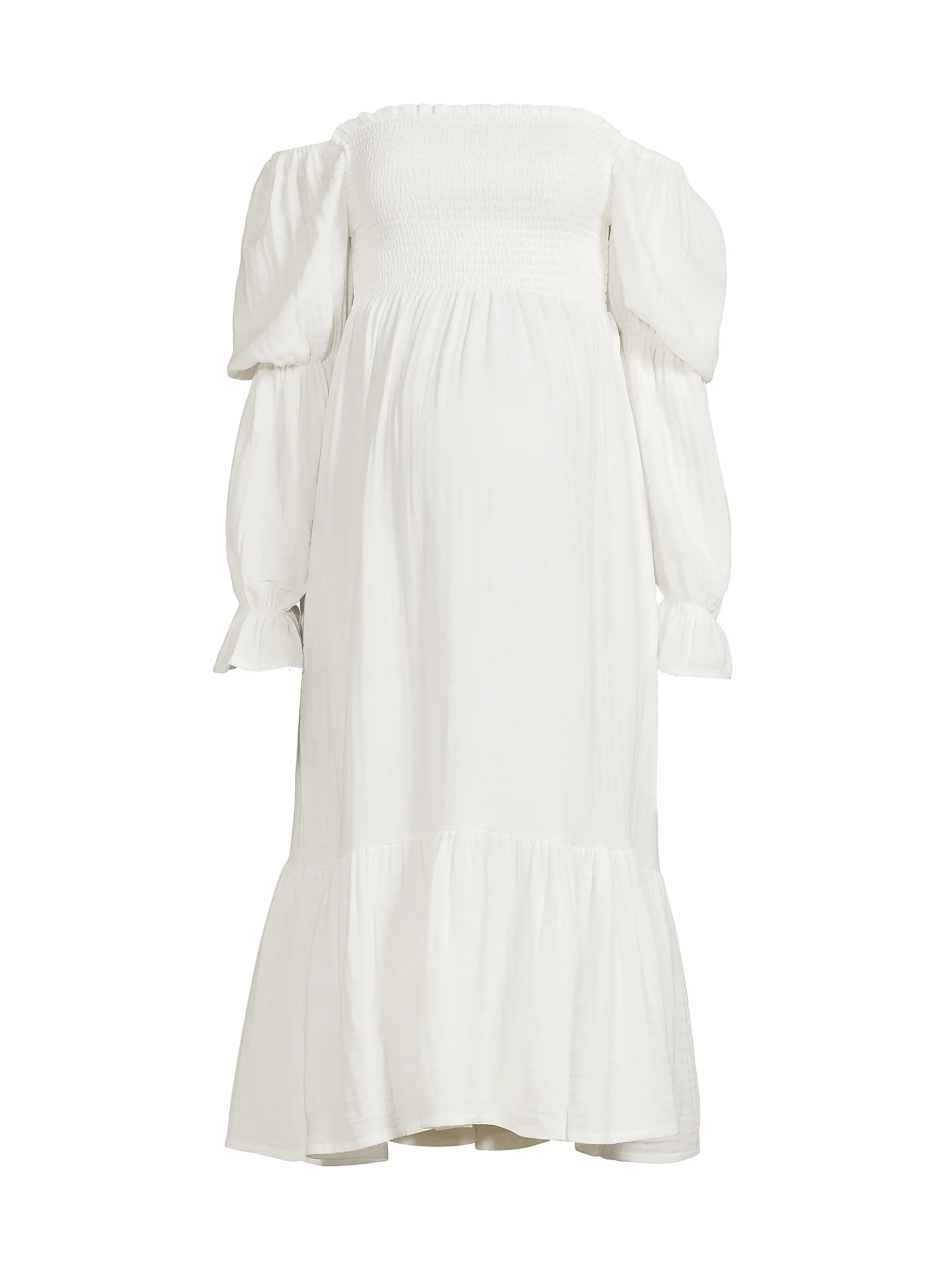 New Yuki Cotton Muslin Midi-Dress | Saks Fifth Avenue