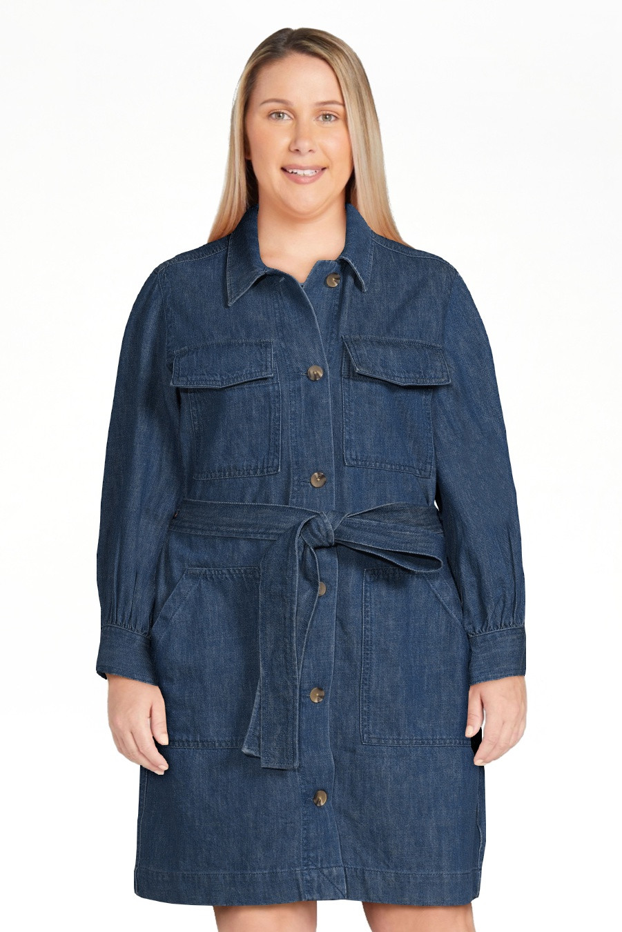Free Assembly Women's Belted Utility Mini Dress with Long Sleeves, Sizes XS-XXL | Walmart (US)