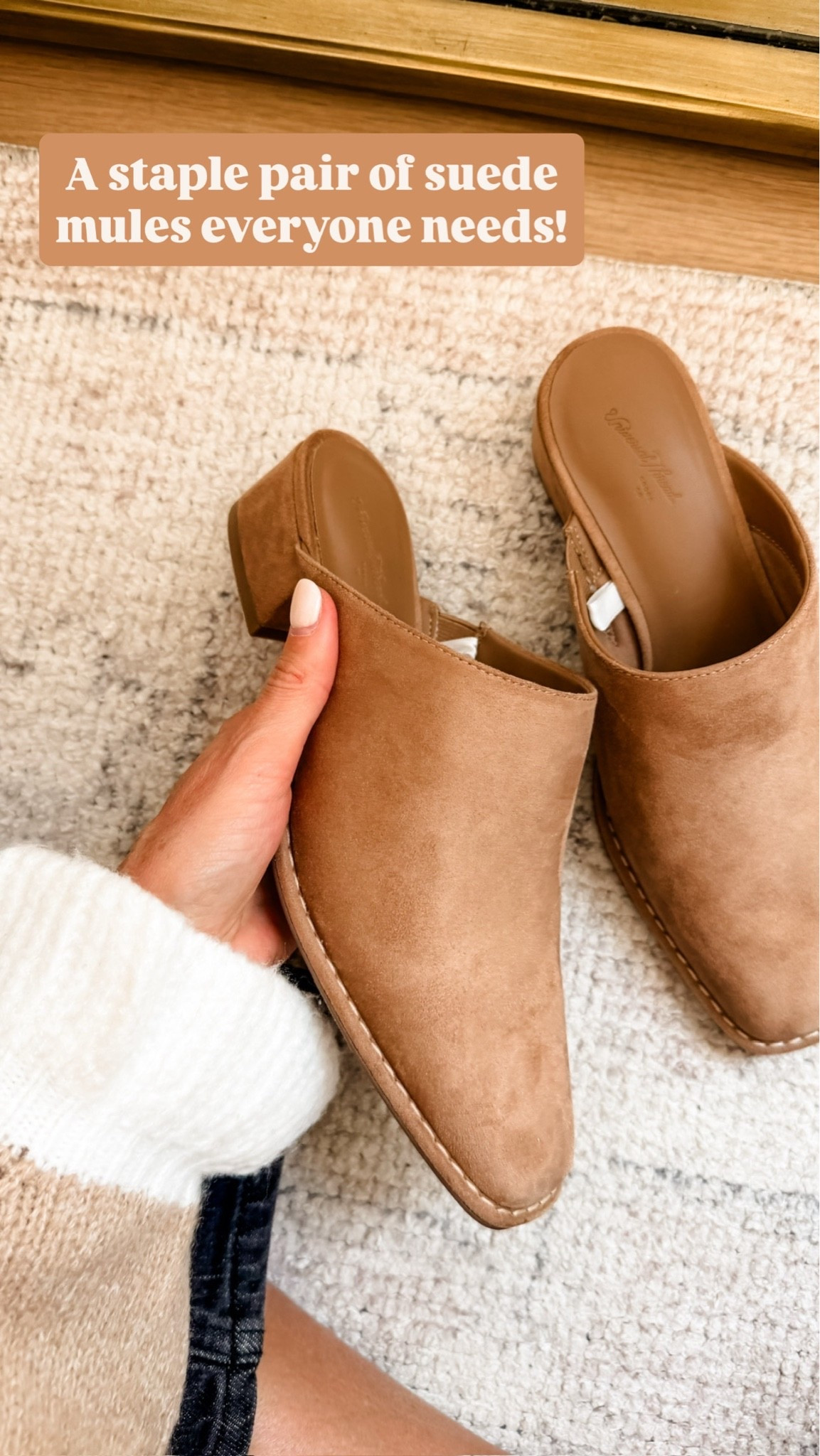 These neutral suede mules are a must have for fall 😍 love the low heel! So many looks you could pair these with!

Loverly Grey, Target find, Target fashion, neutral suede mules