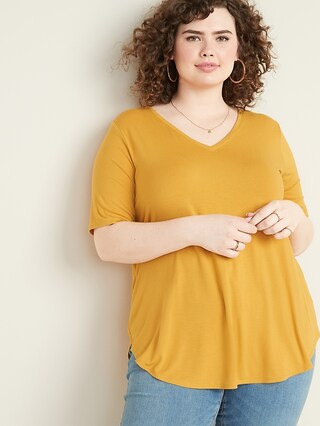 Luxe Plus-Size V-Neck Tunic | Old Navy US