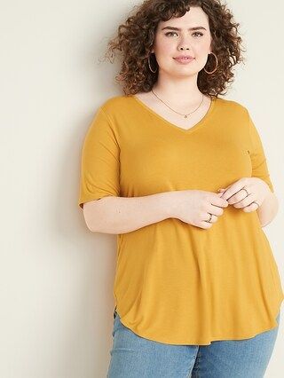Luxe Plus-Size V-Neck Tunic | Old Navy US