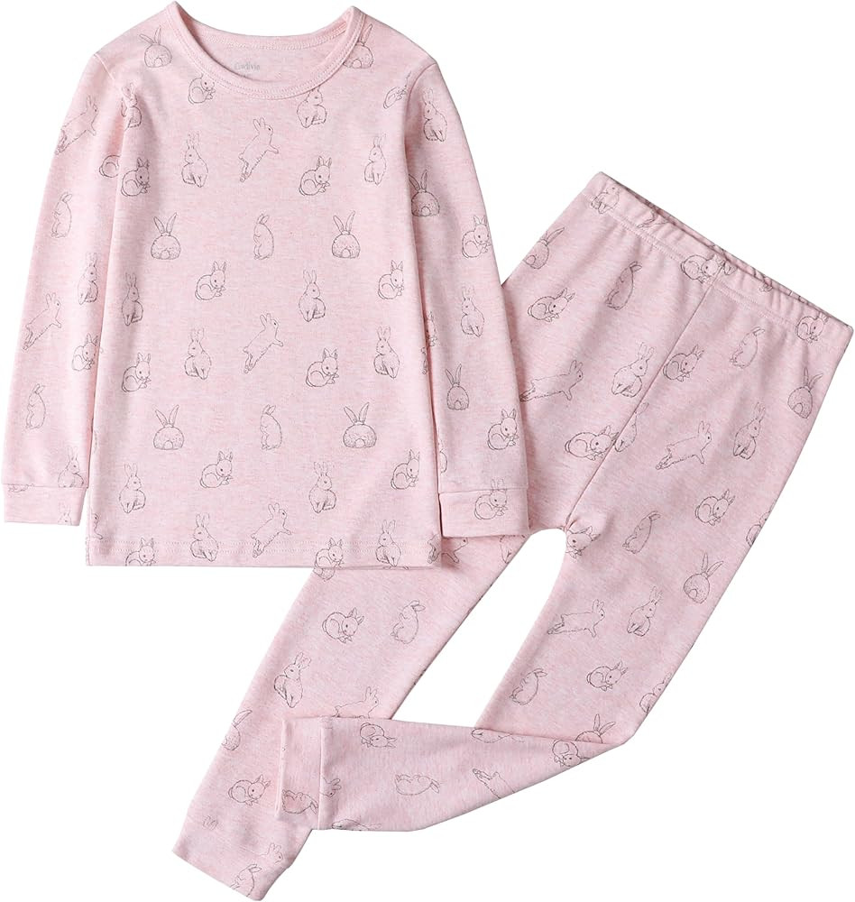 Owlivia 100% Organic Cotton Baby Long Sleeve Pajama Sets, Toddler Boy Girl 2-Piece Sleepwear | Amazon (US)