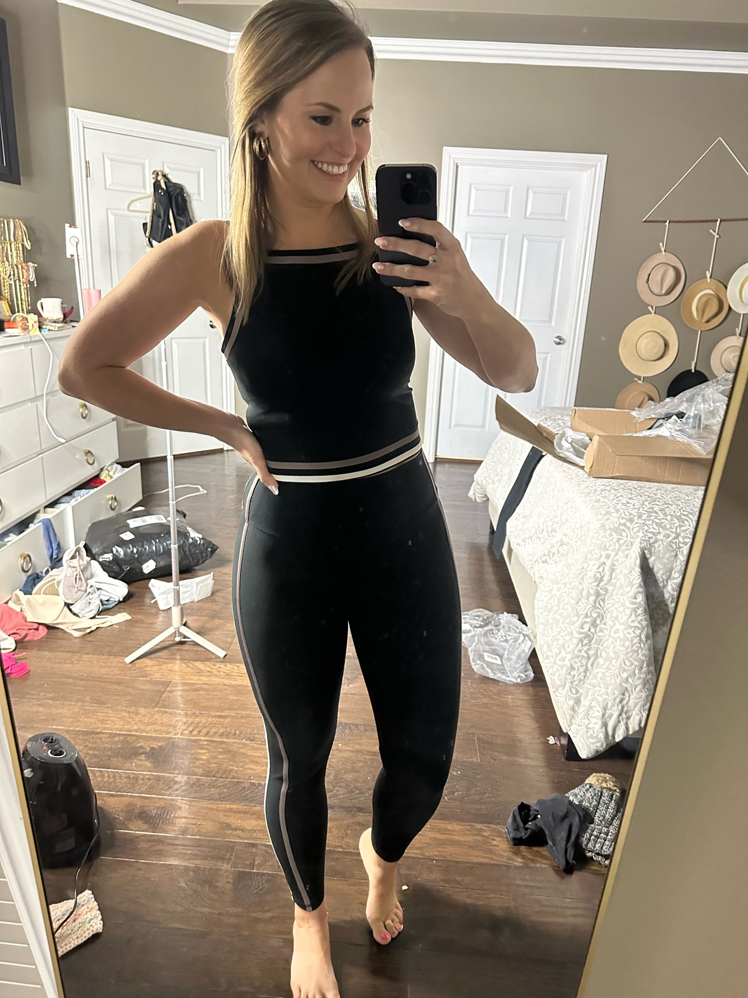 Sneak peek of the new ypb Abercrombie active line! 

This set is what originally got me interested in trying out the YPB line. I love the style of the top and the way the leggings fun! The top is super supportive & has built in cups that are removable. They fit true to size- I got size M in the tank and M in “curve love” option in the bottoms (which gives a little more room in the hips/thighs so to eliminate waist gap or falling down). 

*tap into my profile for the Full tryon  & video review in my other LTK posts! 

#LTKActive #LTKMostLoved #LTKFitness