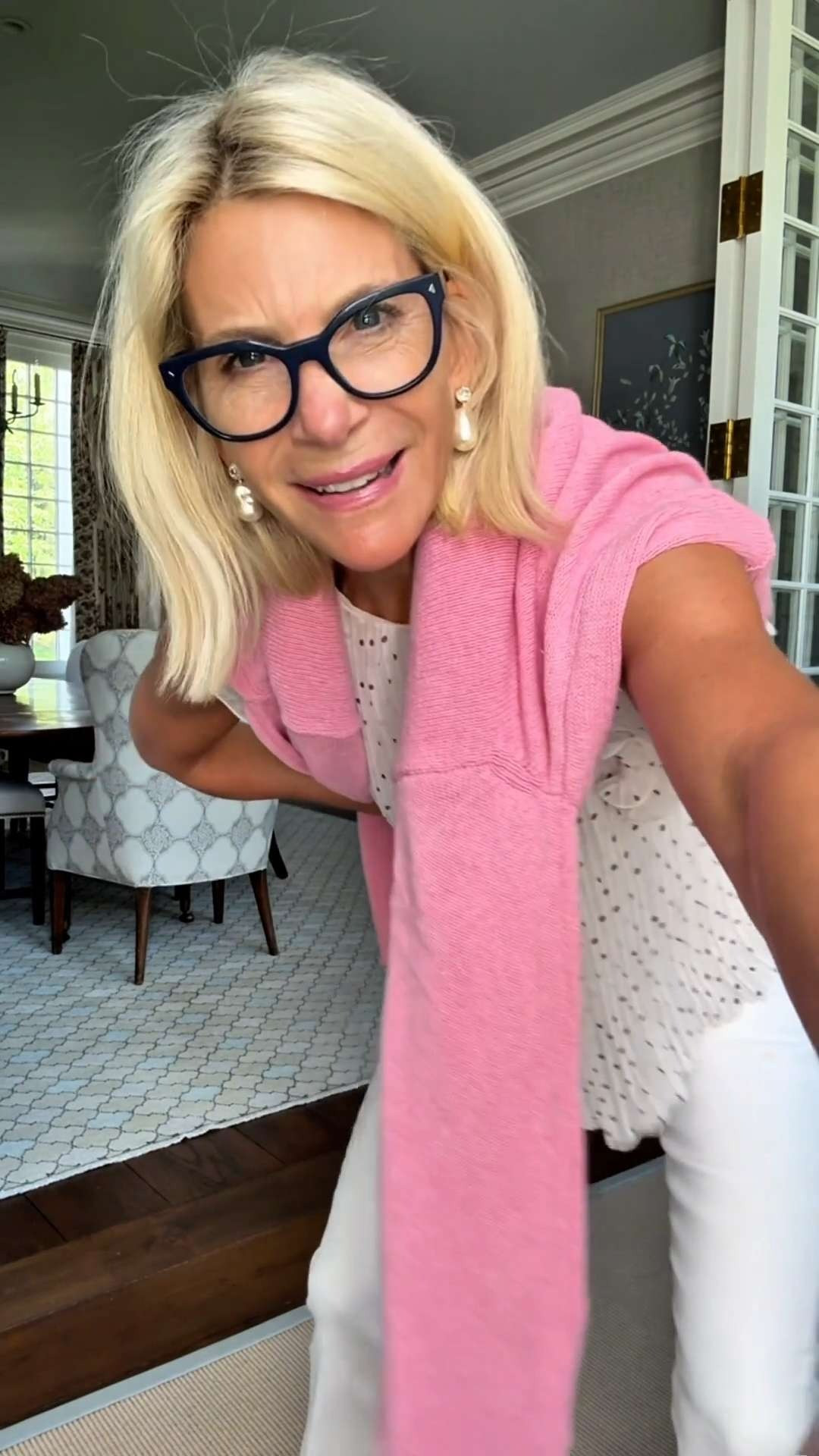 This pink sweater-over-the-shoulders look is giving classic preppy style in the best way. Paired with a simple white eyelet top and white jeans, it’s an easy outfit formula that always looks polished.

💡 LTK MADE EASY

❤️ Heart = Support my posts
🔖 Save = Get sale & restock alerts
📋 Lists = Keep favorites organized
📲 Share = Send to yourself for later
💬 Comment = Ask me anything 

 #LTKootd #LTKSeasonal #LTKOver40