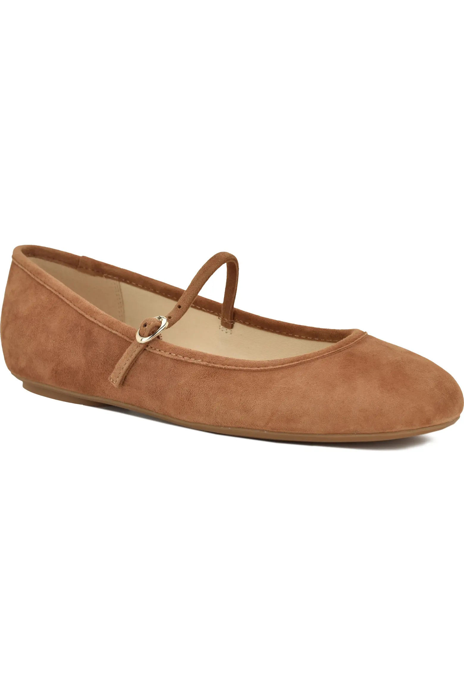 Nine West Classik Mary Jane Flat in Black at Nordstrom, Size 6 | Nordstrom