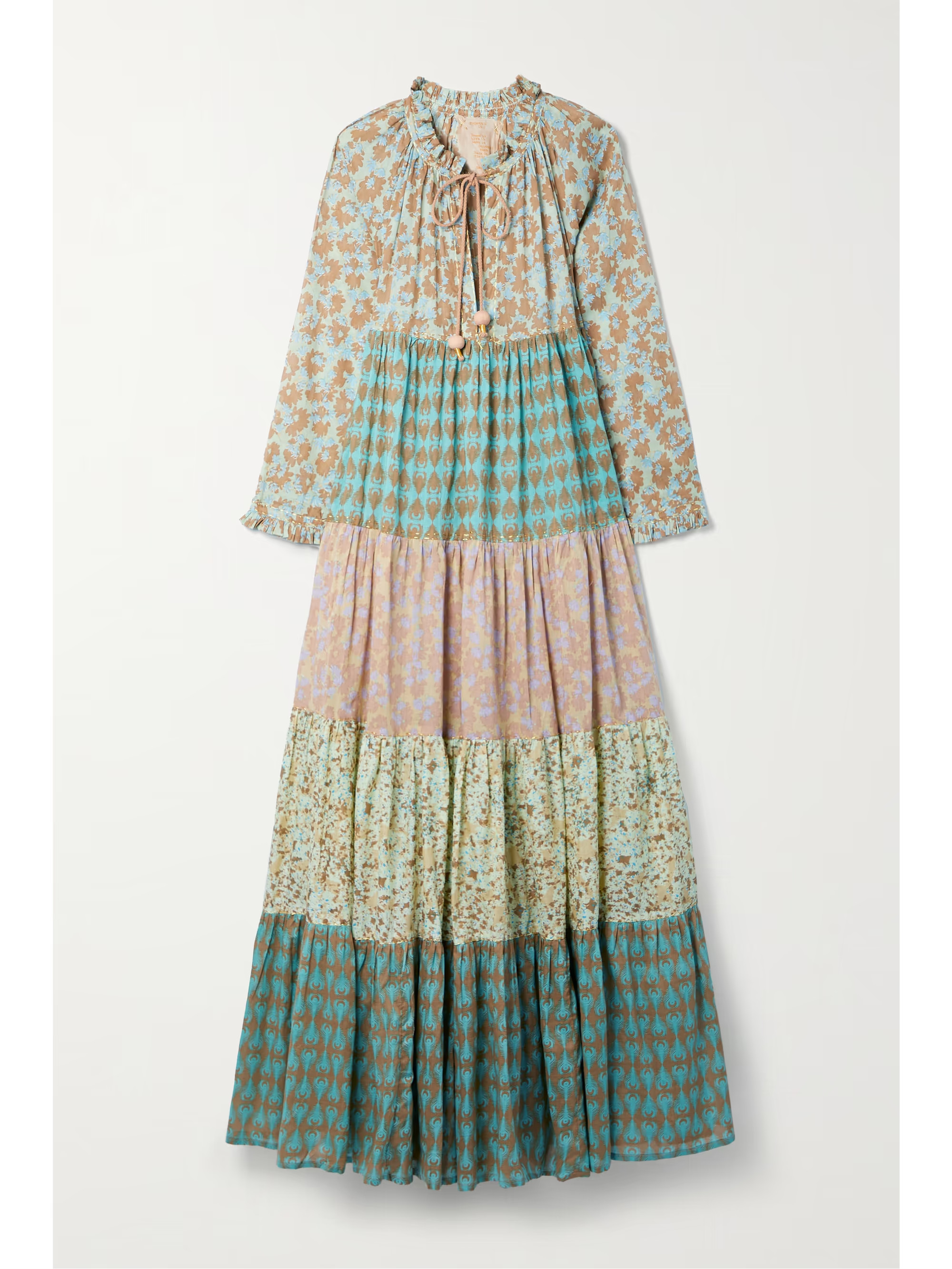 Hippy tiered printed cotton-voile maxi dress | NET-A-PORTER (US)