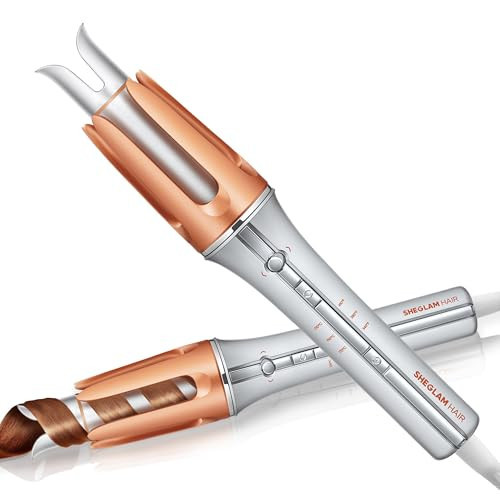 SHEGLAM Automatic Curling Iron 1 1/4 inch with 3 Temperatures Fast Heating, 2-Way Rotation, Anti-Scald, Anti-Tangle Rotating, Automatic Shut-Off for Hair Styling | Amazon (US)