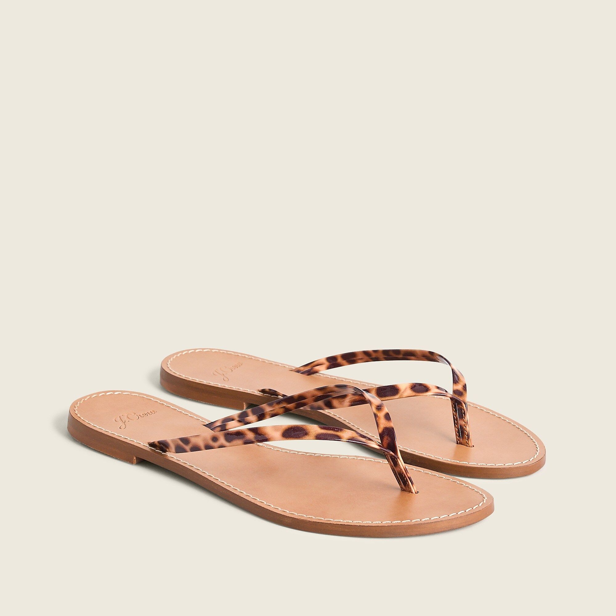 Capri sandals with faux-tortoise strap | J.Crew US