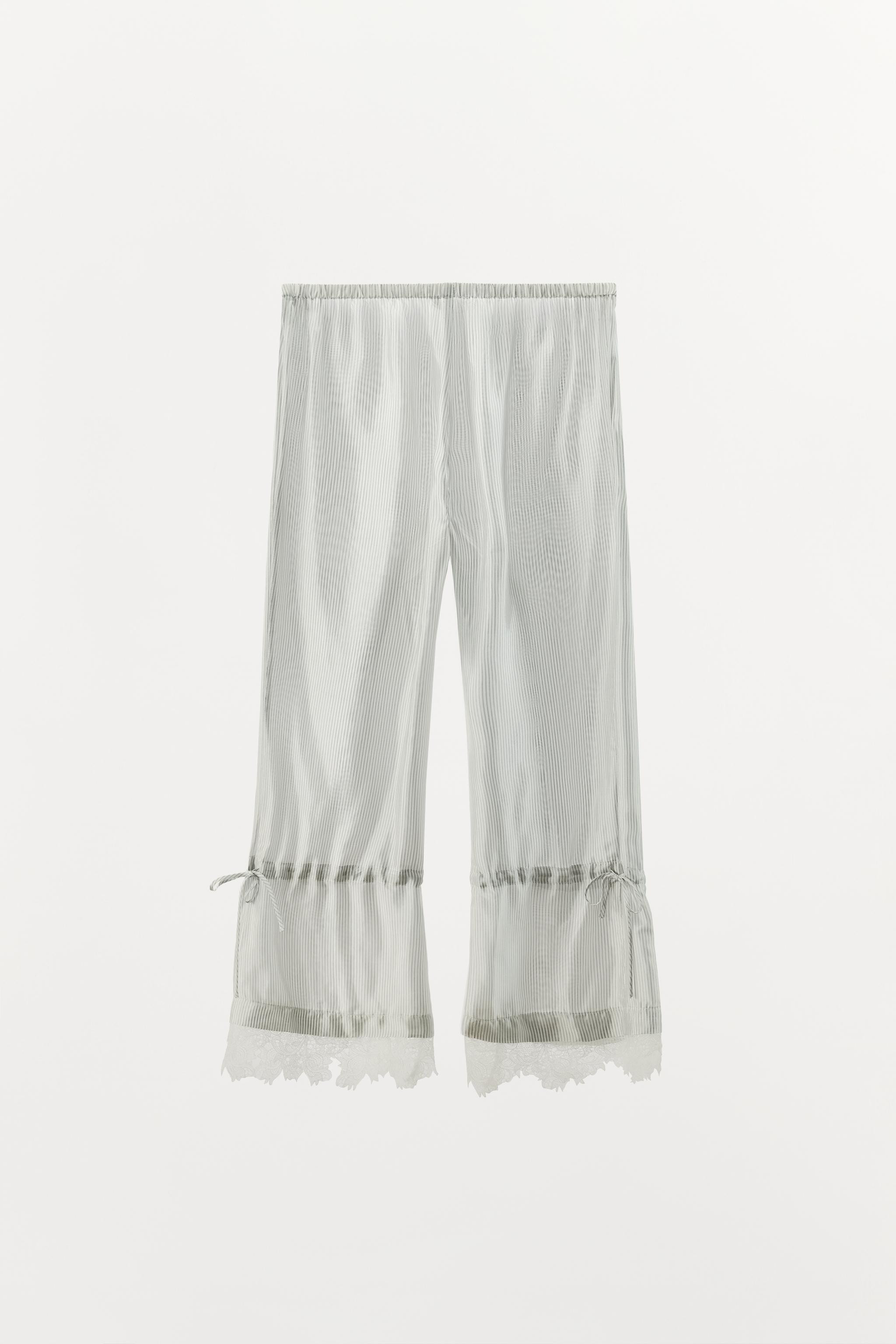 LACE RIB TROUSERS | Zara UK