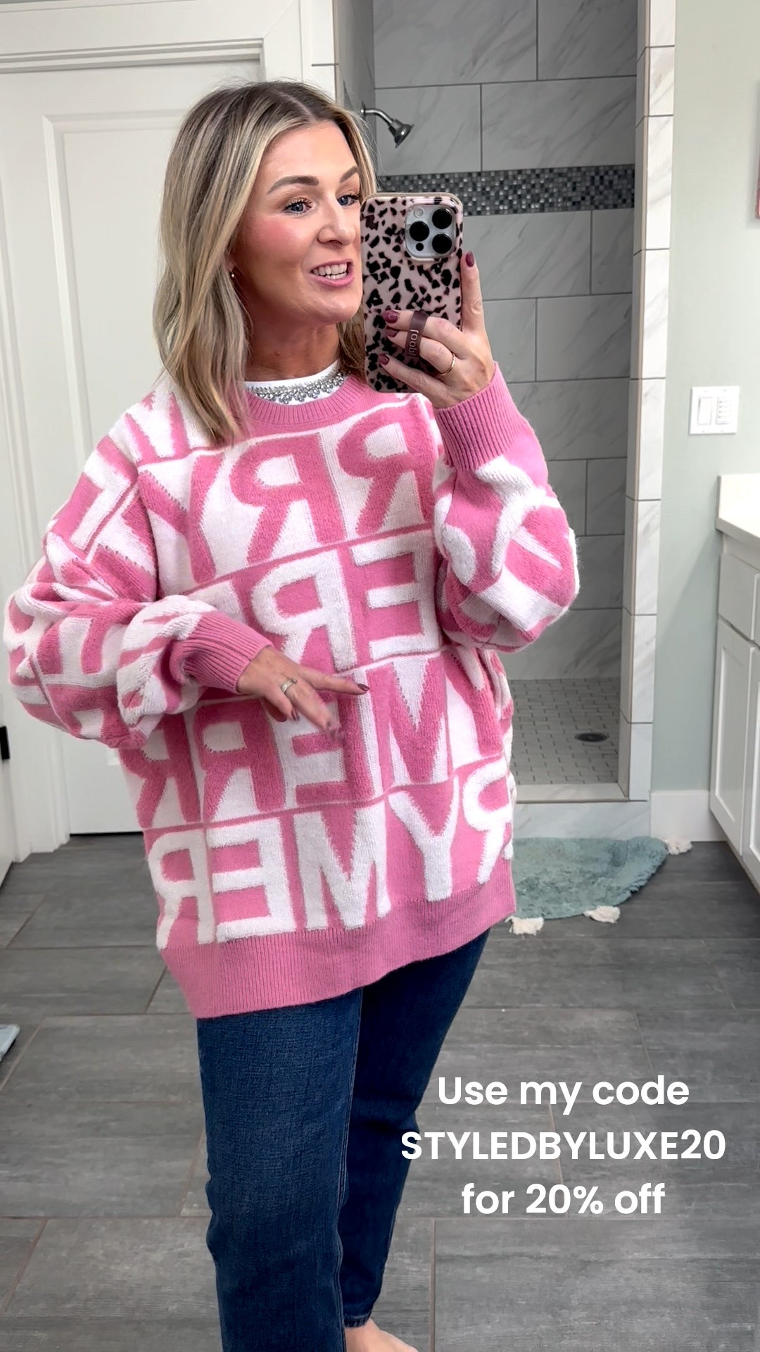 Christmas sweater | merry sweater | 

Wearing a medium Use code
Use code STYLEDBYLUXE20 For a discount 

Wearing a medium in the tee 

#LTKHoliday #LTKSeasonal #LTKSaleAlert