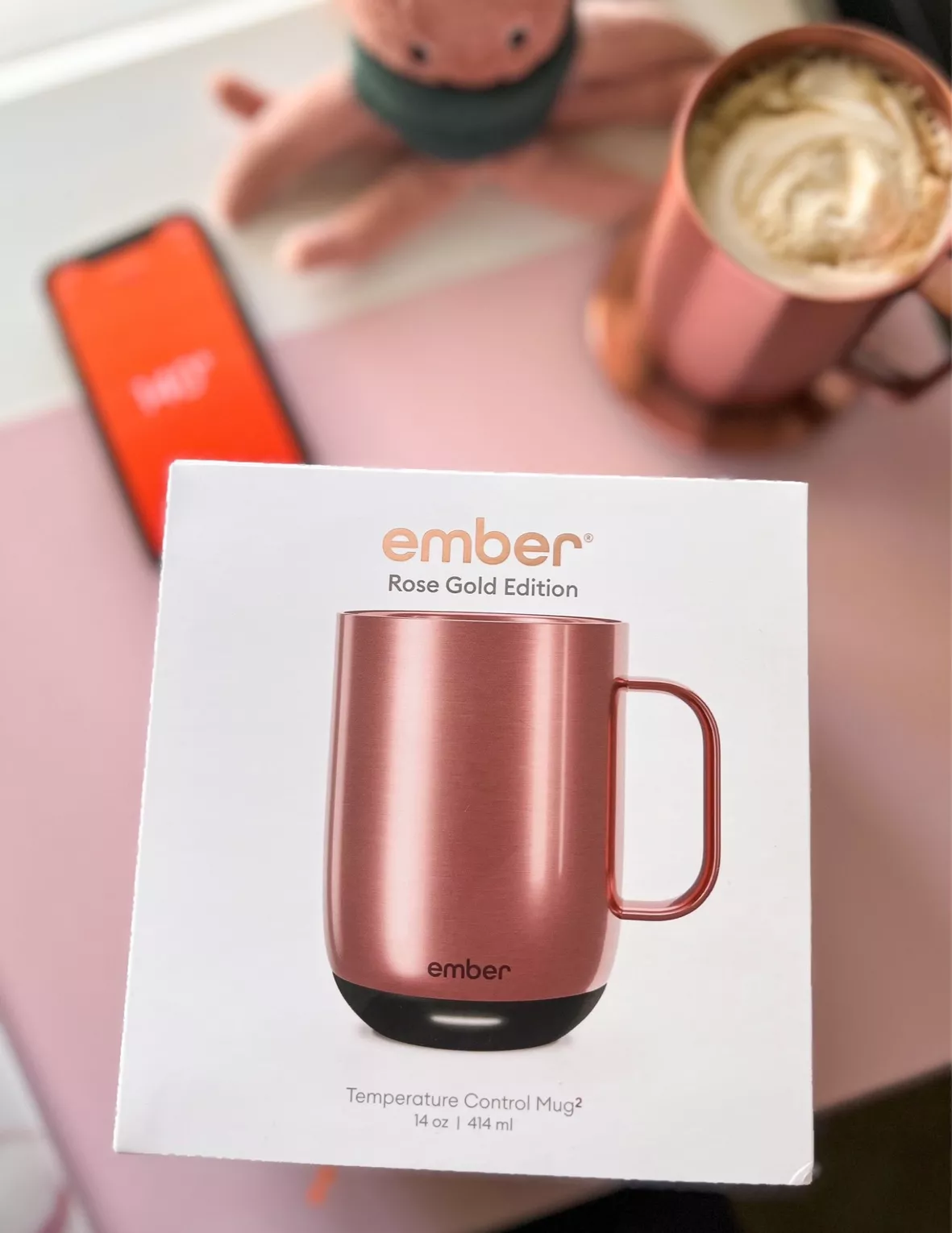 Ember Mug² Temperature Control Smart Mug 14oz - Rose Gold : Target