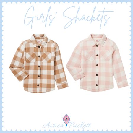 Girls’ shackets!

Girls clothing - girls jackets - girls flannel 

#LTKstyletip #LTKkids #LTKGiftGuide