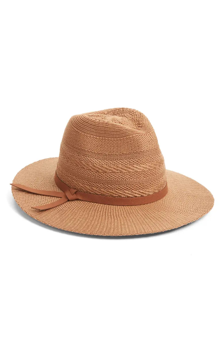 Mixed Stitch Packable Panama Hat | Nordstrom