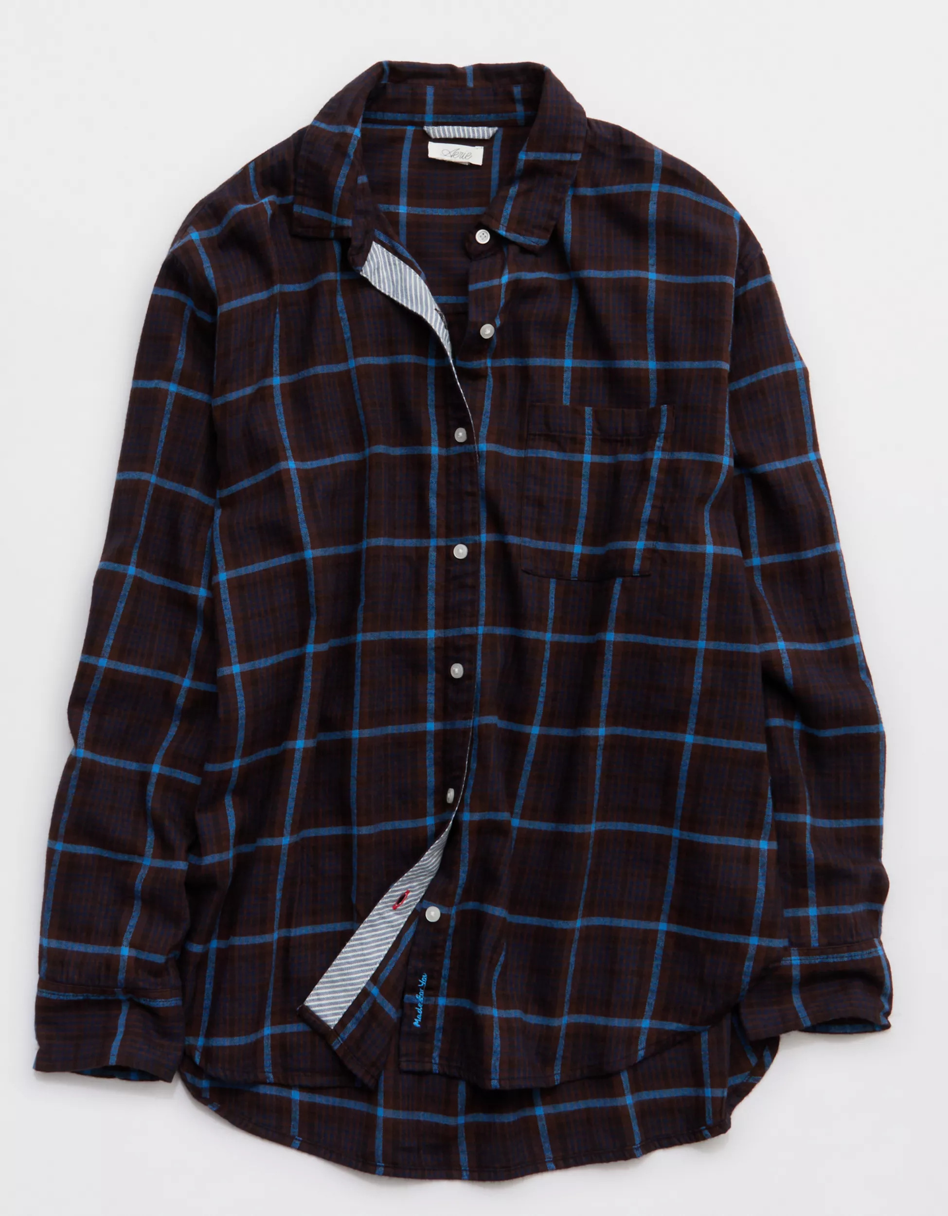 Aerie Flannel Pajama Shirt | Aerie